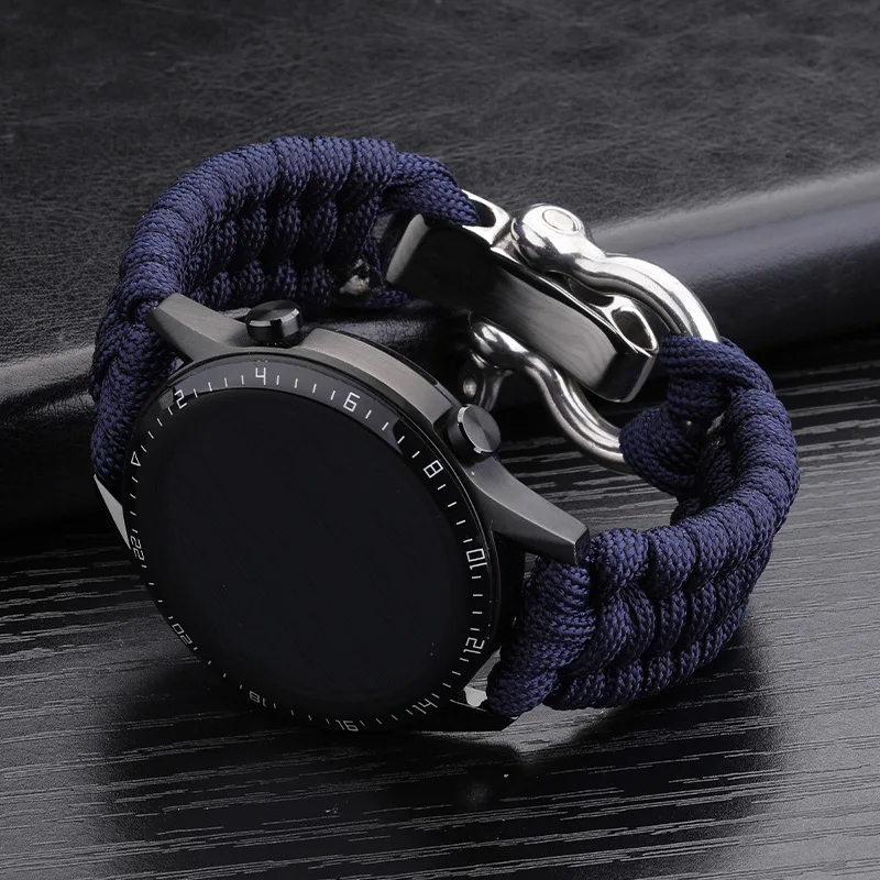 20mm 22mm 24mm Weben Nylon Sport Uhrenarmband für Männer Frauen Universal Uhrenarmband Armband Zubehör mit Werkzeug – Detail 16