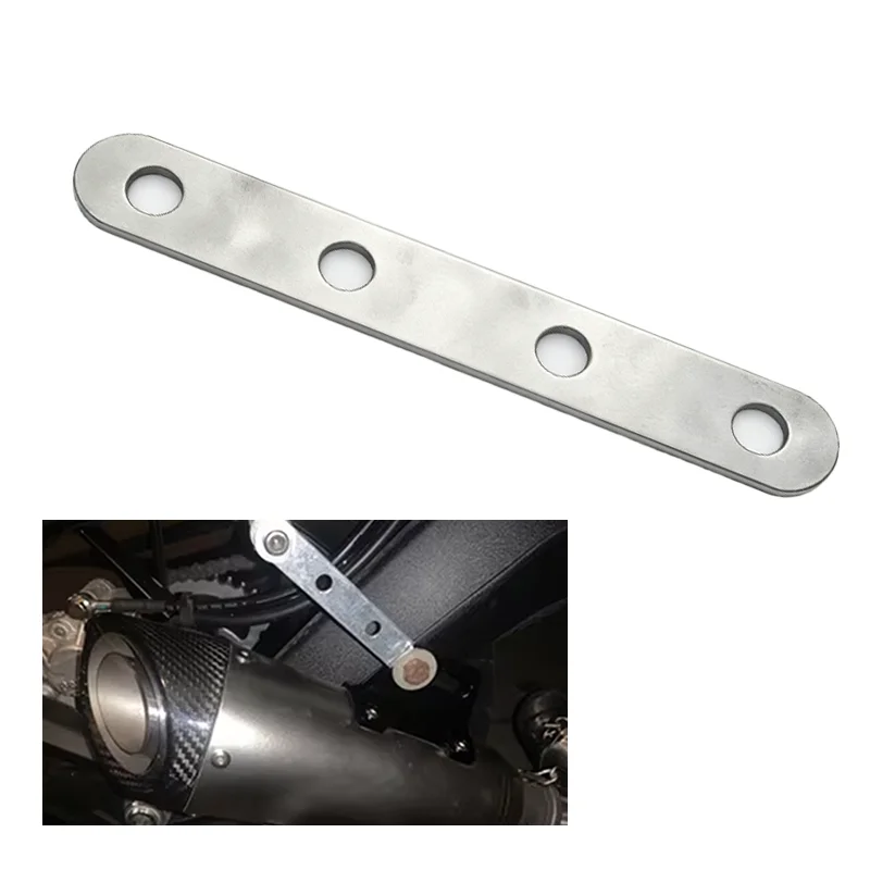 Motorcycle Modified Exhaust Pipe Escape Fixed Vertical Support Structure  Strip Piece Bracket Fixed Stainless Steel Universal