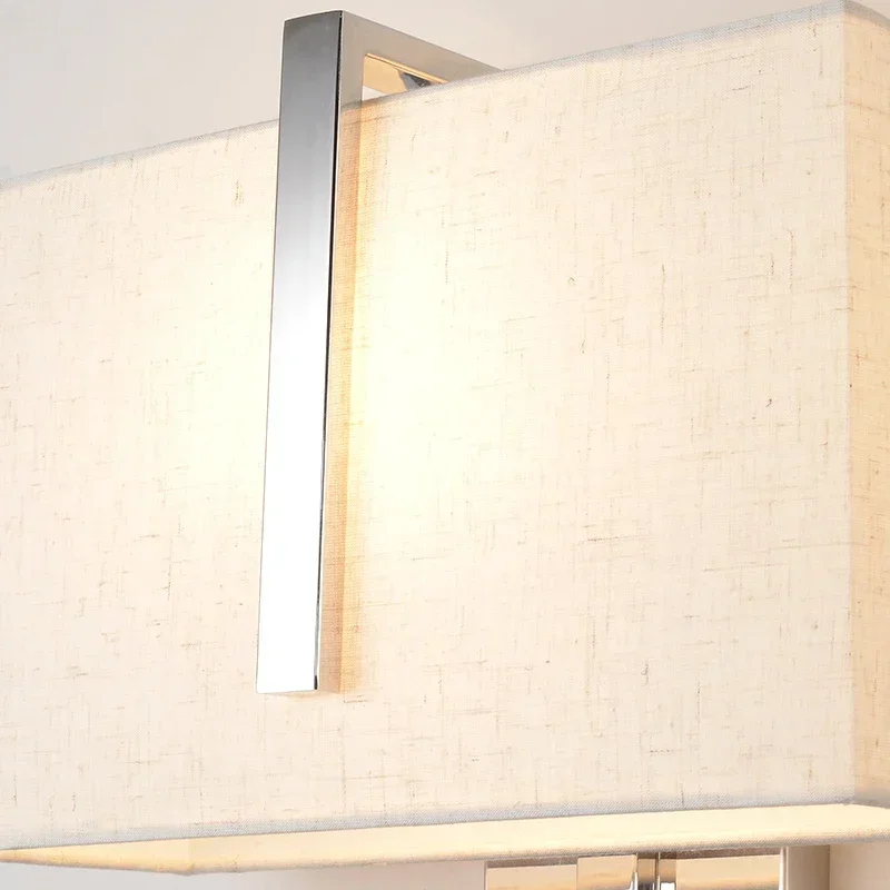 

Modern Indoor LED Wall Lamp Bedside Bedroom Applique Sconce Dual Switch Interior Headboard Home Hotel Light