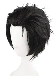 Cosplay Wig Men Halloween Costume Party Anime Wigs Short Black Cosplay Costumes Anime Wigs