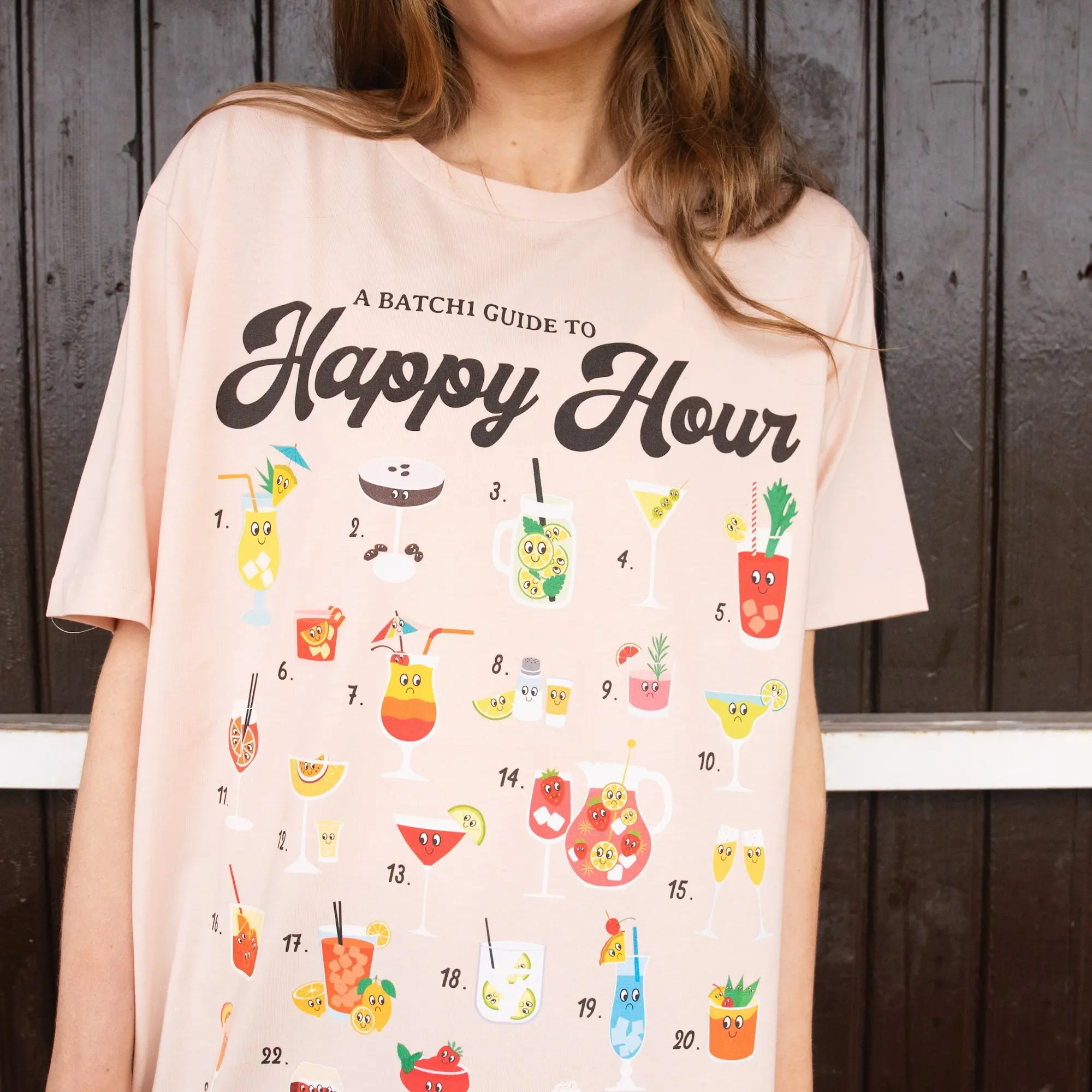 Happy Hour Women’s Cocktail Guide T-Shirt