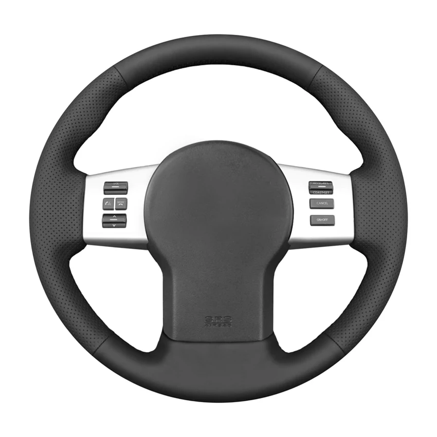 

Black Faux Leather Car Steering Wheel Cover for Nissan Frontier 2005-2021 Pathfinder R51 Xterra Navara D40 2005-2015