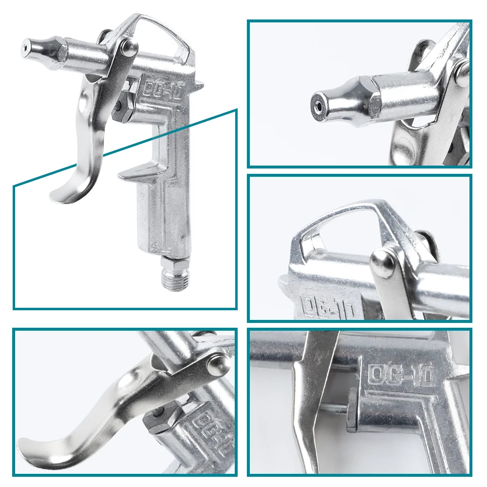 3 In 1 Pneumatic Dust Blow Gun, Professional Aluminum Alloy Air Blow Gun, 1/4 NPT, Optional EU/JP Interface,Home Pneumatic Tools