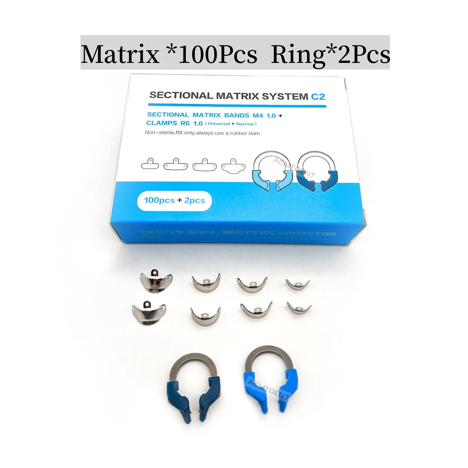 Dental Sectional Matrix Narrow Ring Titanium Clamp Fit Palodent Plus Style