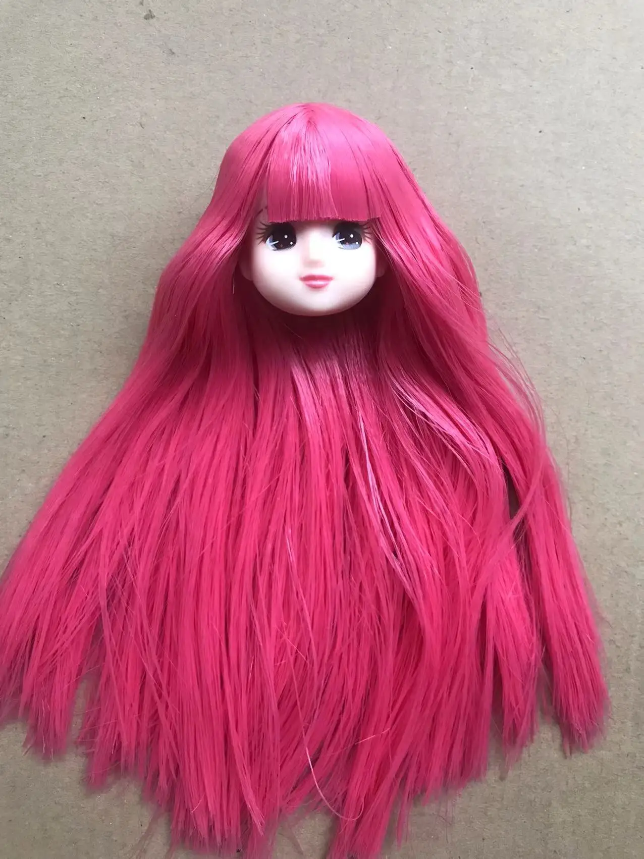 Original Jenny Licca Puppenköpfe, süßes kleines Mädchen, bunte lange Haare, DIY-Puppen-Dressing-Figuren, Mädchen-Geschenke, Spielzeug – Detail 2