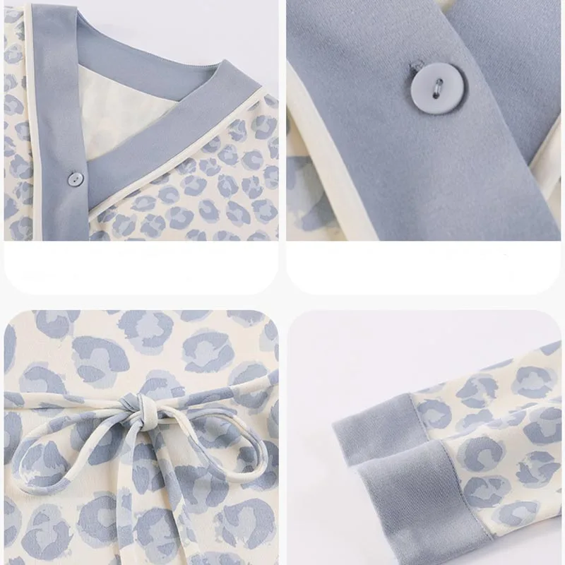 Пижамы для беременных на осень и зиму, послеродовые впитывающие пот пижамы для беременных, регулируемая домашняя одежда для грудного вскармливания