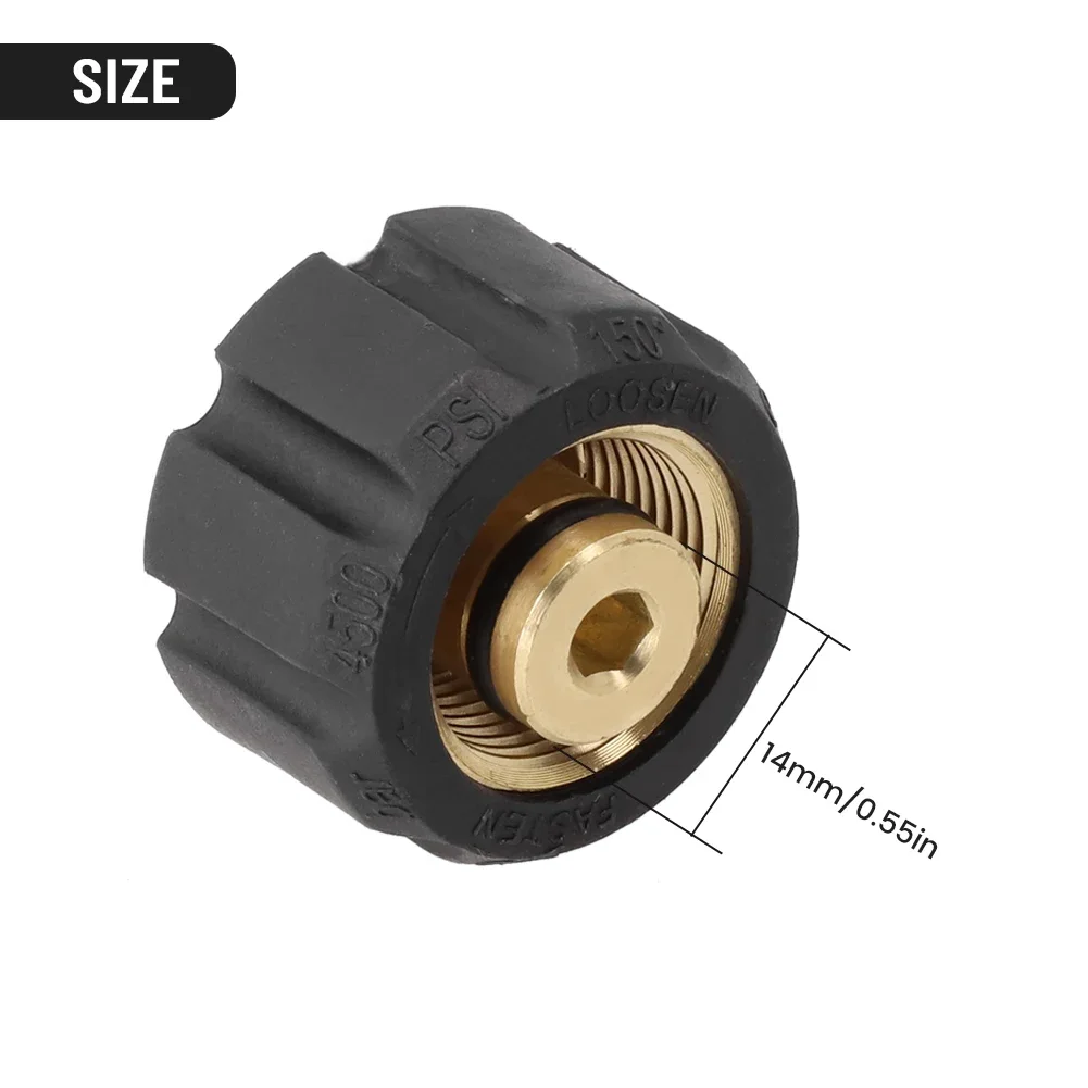 For Karcher HD HDS Brass Plastic Black Gold 160bar 36mm Quick Connector Foam Lance Adapter Foamer Cleaner Connector