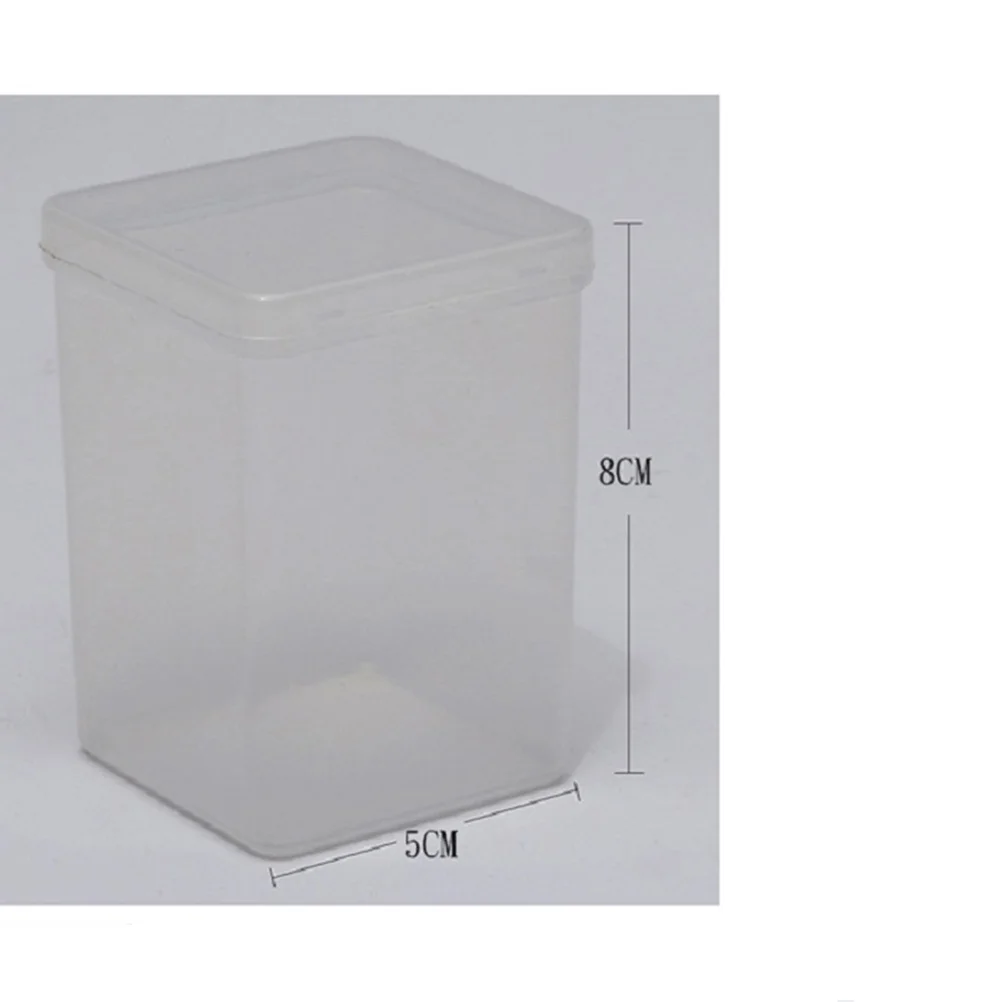 5 قطعة صندوق تخزين وسادات قطنية منظم أكريليك شفاف حامل إكسسوارات صغيرة للحمام وغرفة النوم والسفر