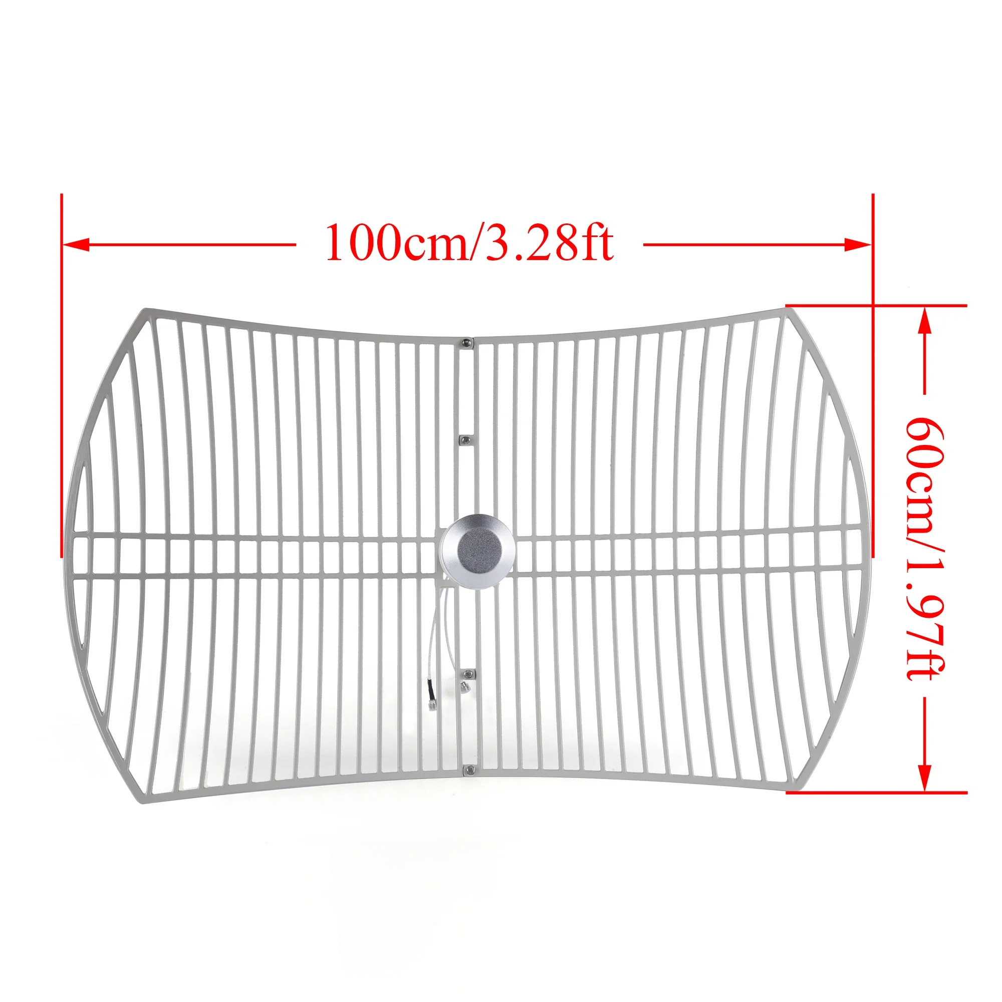 Imagem -06 - Antena de Grade Parabólica Bipolarizada Externa 17103800m Longo Alcance Telefone Móvel 4g Wi-fi Amplificador de Sinal Conector 24dbi n