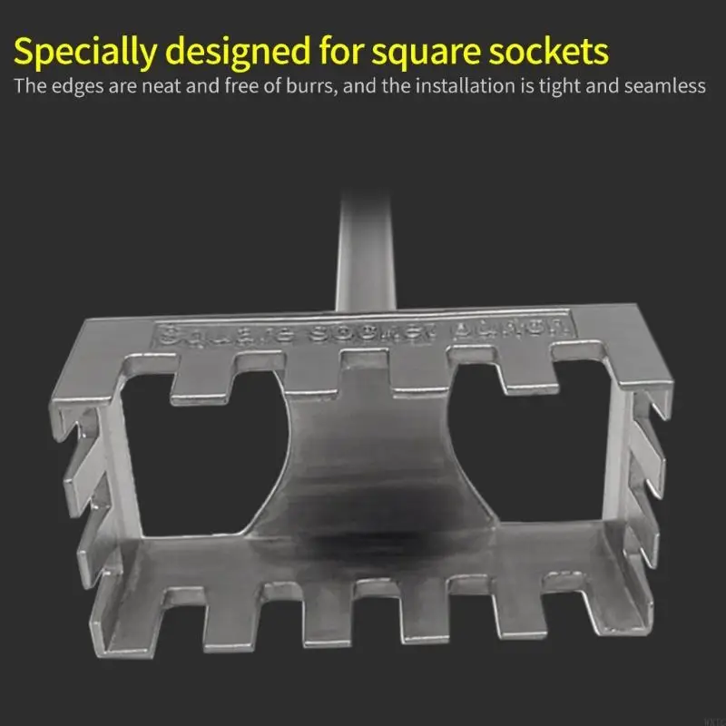 WXTC Square Hole Cutter Drill Bit Tool for 86 Type Socket Electric Box Installation