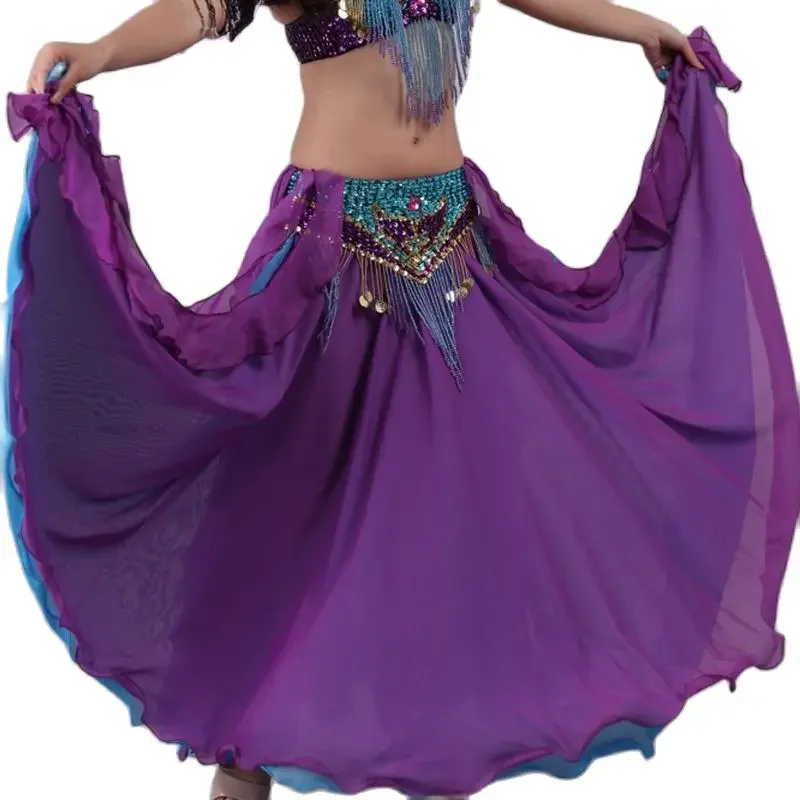 

Belly Dance Long Skirt Women Handmade Beads Waist Belt Gypsy Style Clothing Stage Performance Wear 2024 Party Outfit Fancy Suit