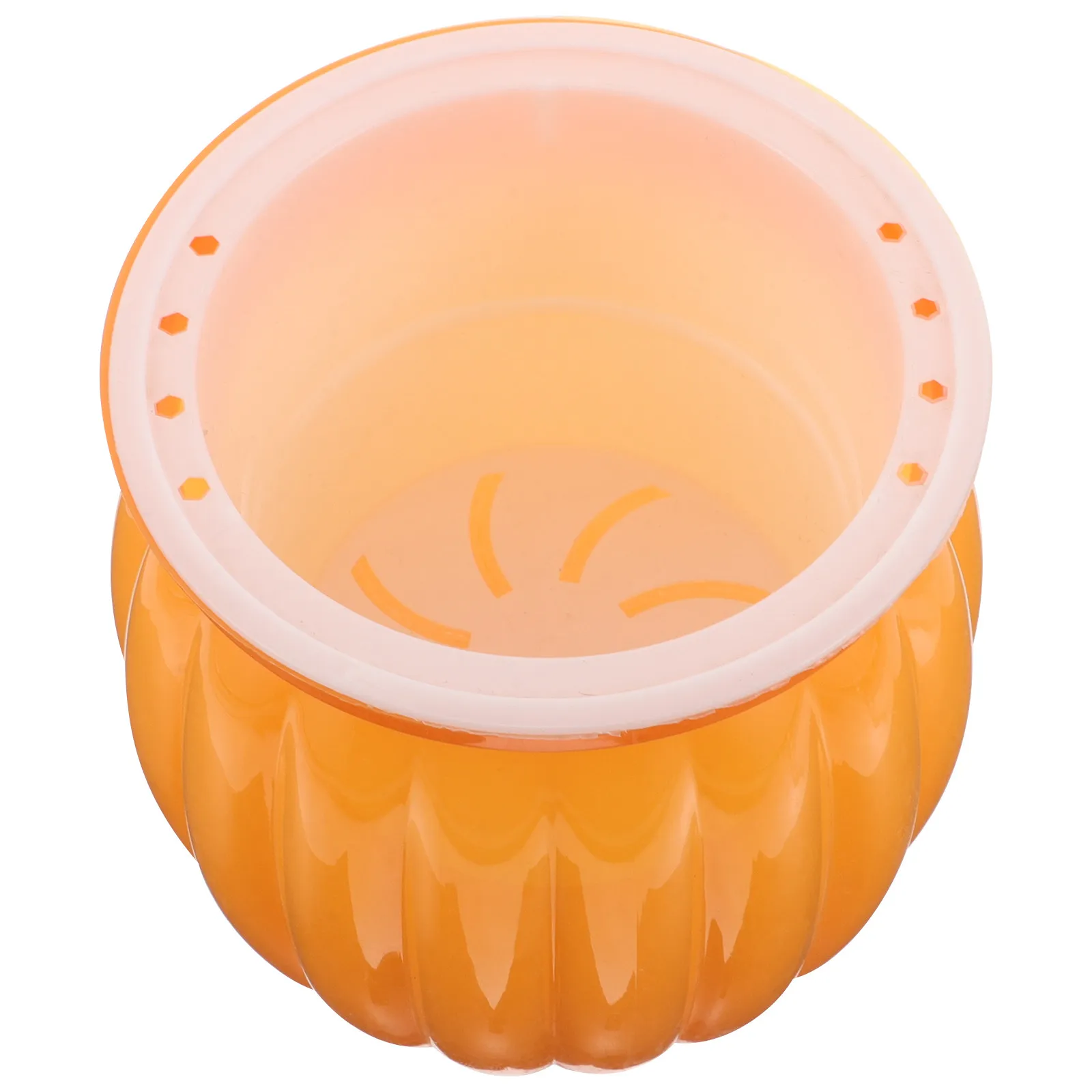 

Pumpkin Shaped Planter Pot Self Watering Plastic Succulent Flower Vase Modern Minimalist Desktop Decor Versatile Use