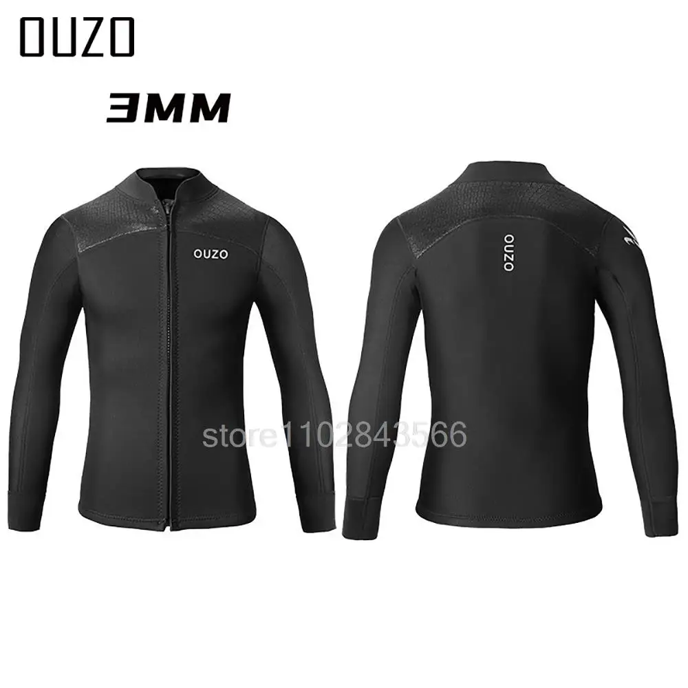 3MM Men Wetsuit Neoprene Underwater Keep Warm Diving Suit  Kitesurf Surf Surfing Spearfishing Jacket Pants Clothes WetSuit