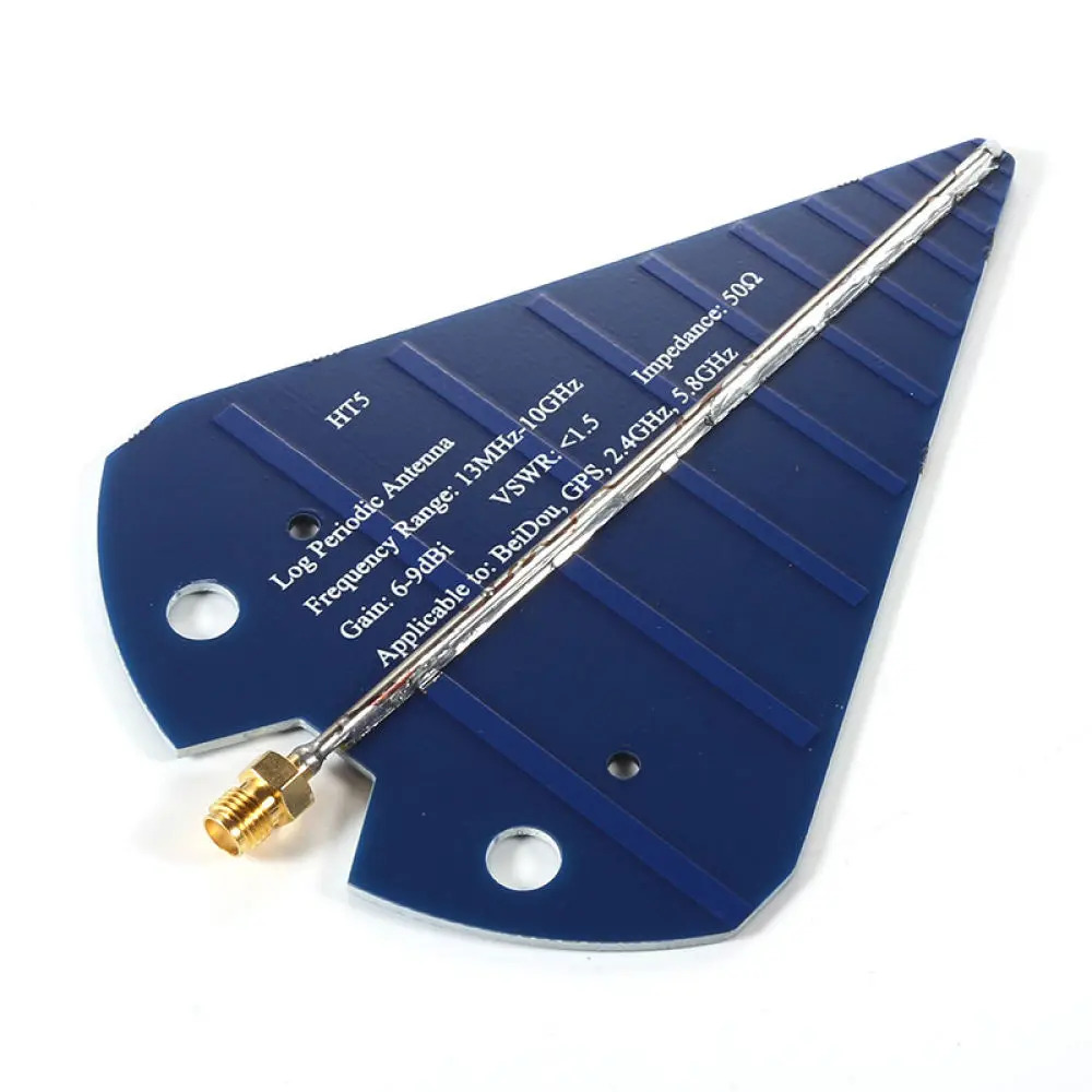 1300MHz 10GHz UWB Antenna HT5 Log Periodic High Gain Directional Receiver Suitable For Automotive Signal Transmission