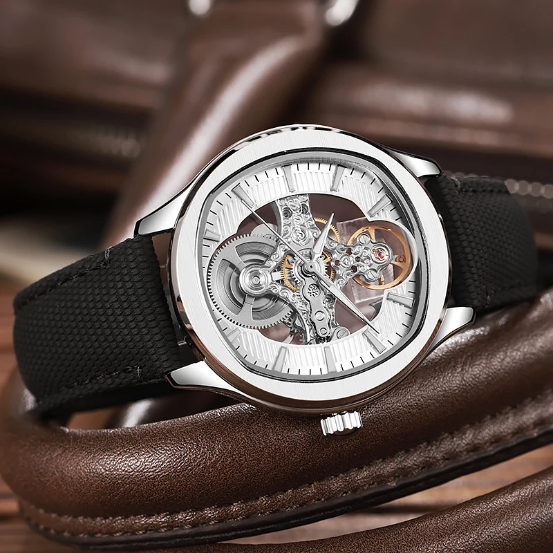 Lnverted Tourbillon Design Uhr – Leather Watch Band Men Bewertung und Preis