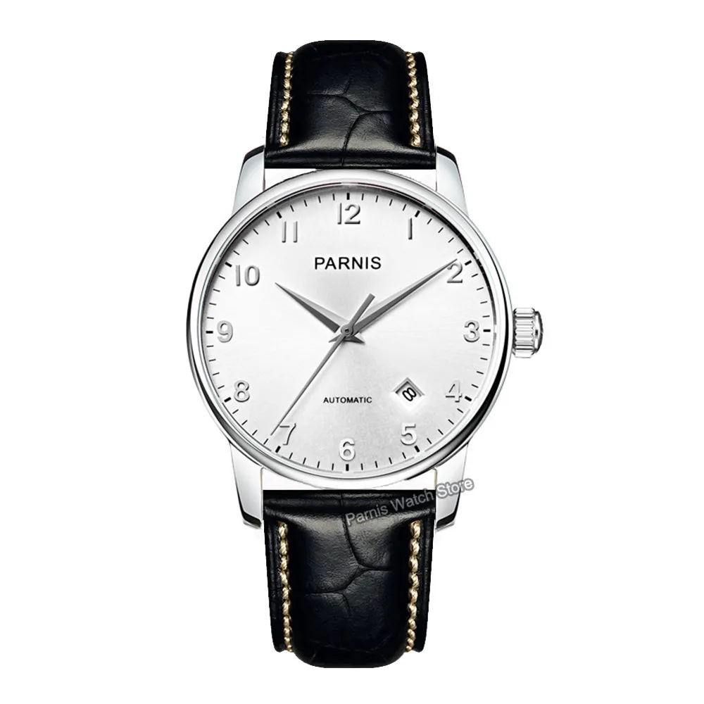 Parnis 38mm Miyota 821A Automatic Gold Color Men Casual Watch Sapphire Glass Date Indicator 2024 year