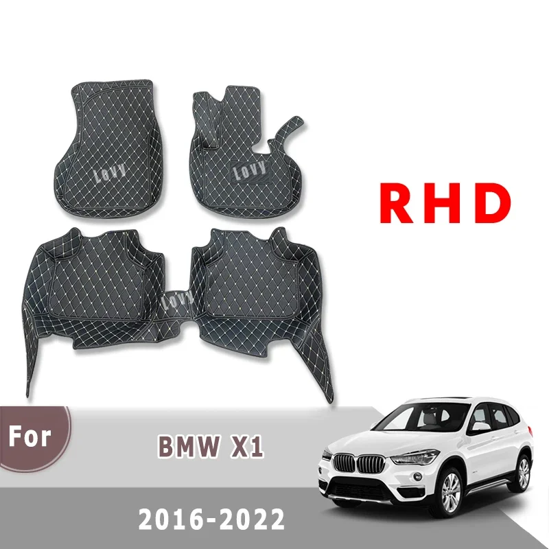

Ковры с правым рулем для BMW X1 2022 2021 2020 2019 2018 2017 2016 Автомобильные коврики Аксессуары для салона Чехлы для защиты салона Коврики