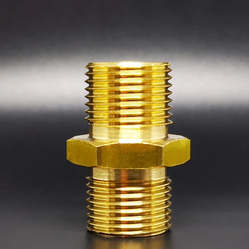 

M14 M18 M20 1/4" 1/2" BSP Male Thread Hex Brass Pipe Fitting Adapter Coupler Reducer Connector For Fuel Gas Water