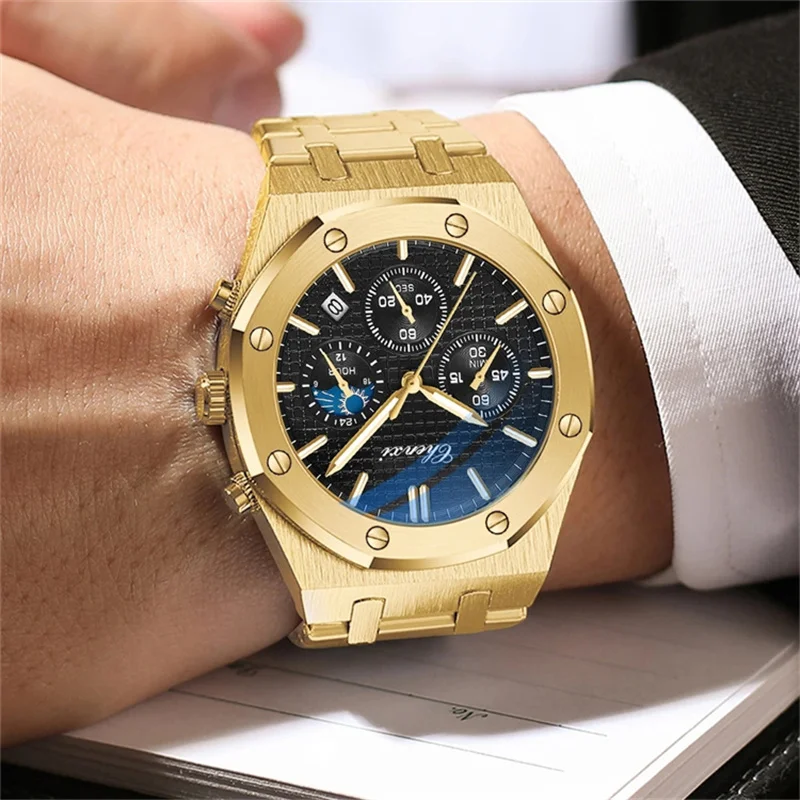 CHENXI 948 Watch Luxury Sports Quartz Mens Watches Stainless Steel Wristwatches Waterproof Chronograph Man Relogio Masculino