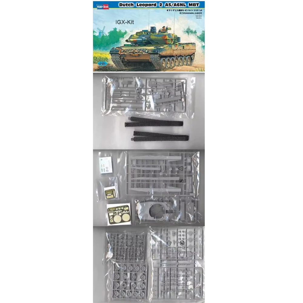 

Hobbyboss 82423 Масштабная модель 1/35: Голландский основной боевой танк Leopard 2 A5/A6NL, набор для сборки пластиковой модели, игрушка-конструктор для хобби.