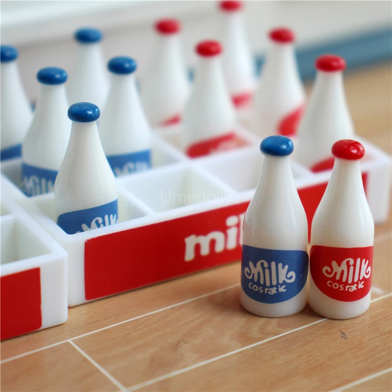 دمية صغيرة صندوق حليب صغير ، مشروب محاكاة ، طعام للدمية ، ألعاب التظاهر ، اكسسوارات المطبخ ، لعبة ، مقياس 1:6 #5