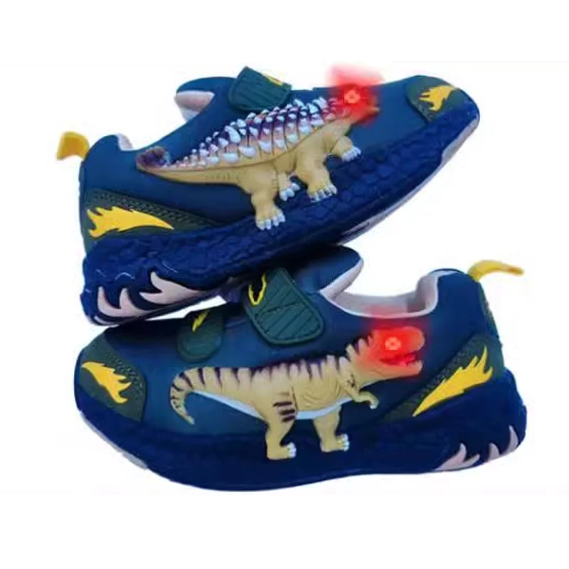 

Children's shoes dinosaur shoes Spring and autumn new dinosaur children light mesh ventilation casual boy baby white shoes