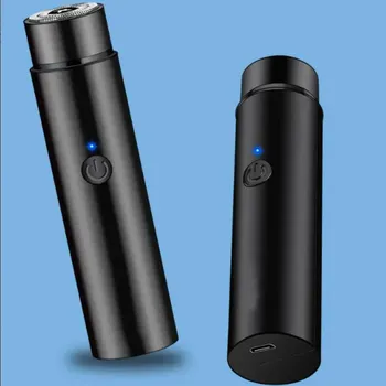 Mini Electric Shaver For Men USB Charging Models Portable Shaver No Skin Damage Face Beard Razor Body Razor Long Lasting Black 1