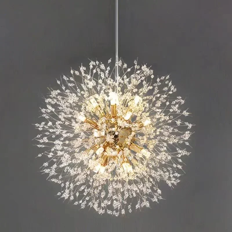 Modern Sky Star Fireball Crystal Pendant LED Lighting Restaurant, Living Room Pendant, Bar Art Danish Luminaire