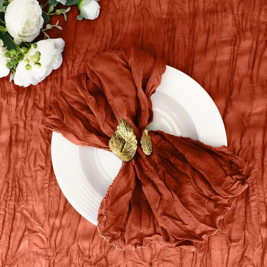 

25 упаковок салфеток из марли, 20x20 дюймов, салфетки для обеденного стола, моющиеся марлевые салфетки в стиле бохо, оптом для свадьбы, свадьбы, детского шоу