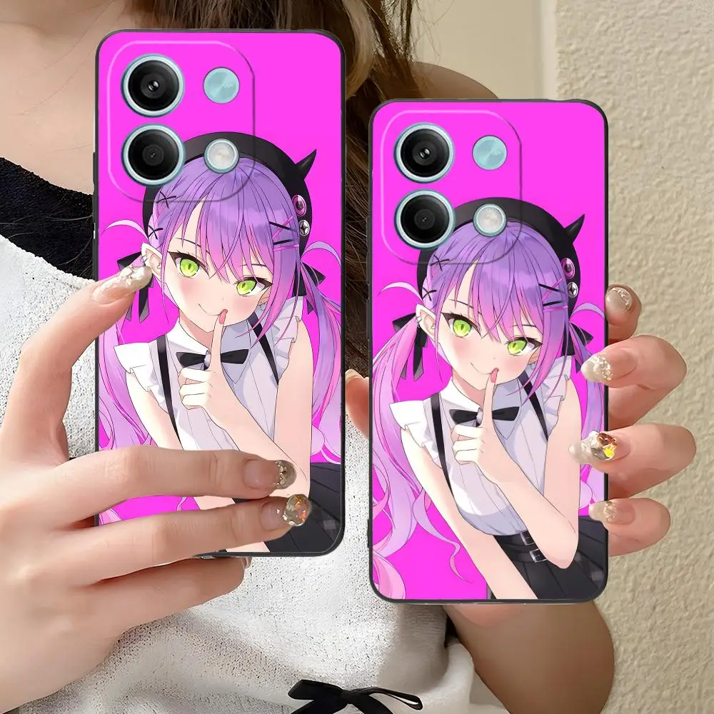 Funda de teléfono Anime Tokoyami Towa para Xiaomi Redmi Note 14 13 12 11 A5 3 2 1 Pro Plus 4G 5G Color protección teléfonos móviles de lujo