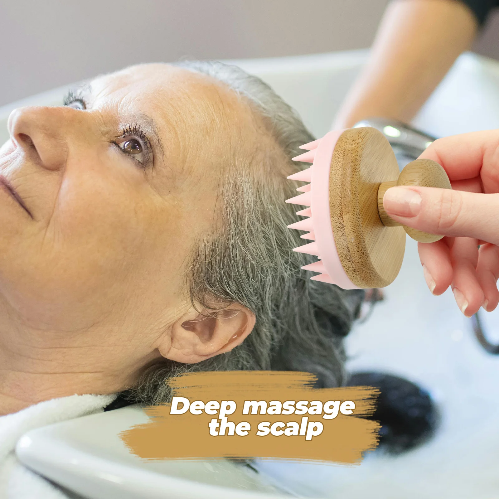 فرشاة تنظيف فروة الرأس مقشر تنظيف عميق لقشرة الرأس مدلك الشعر دش أداة العناية بفروة الرأس فرشاة غسيل الشعر