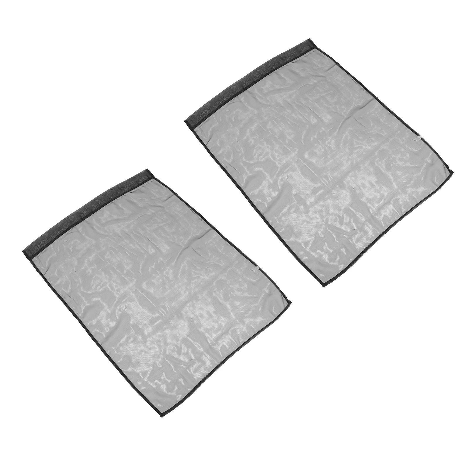 

2pcs Short Sheer Curtains Black Voile Drape For Bedroom Living Room Light Filtering Gauze Window Curtains Rod Pocket Sheer Drape