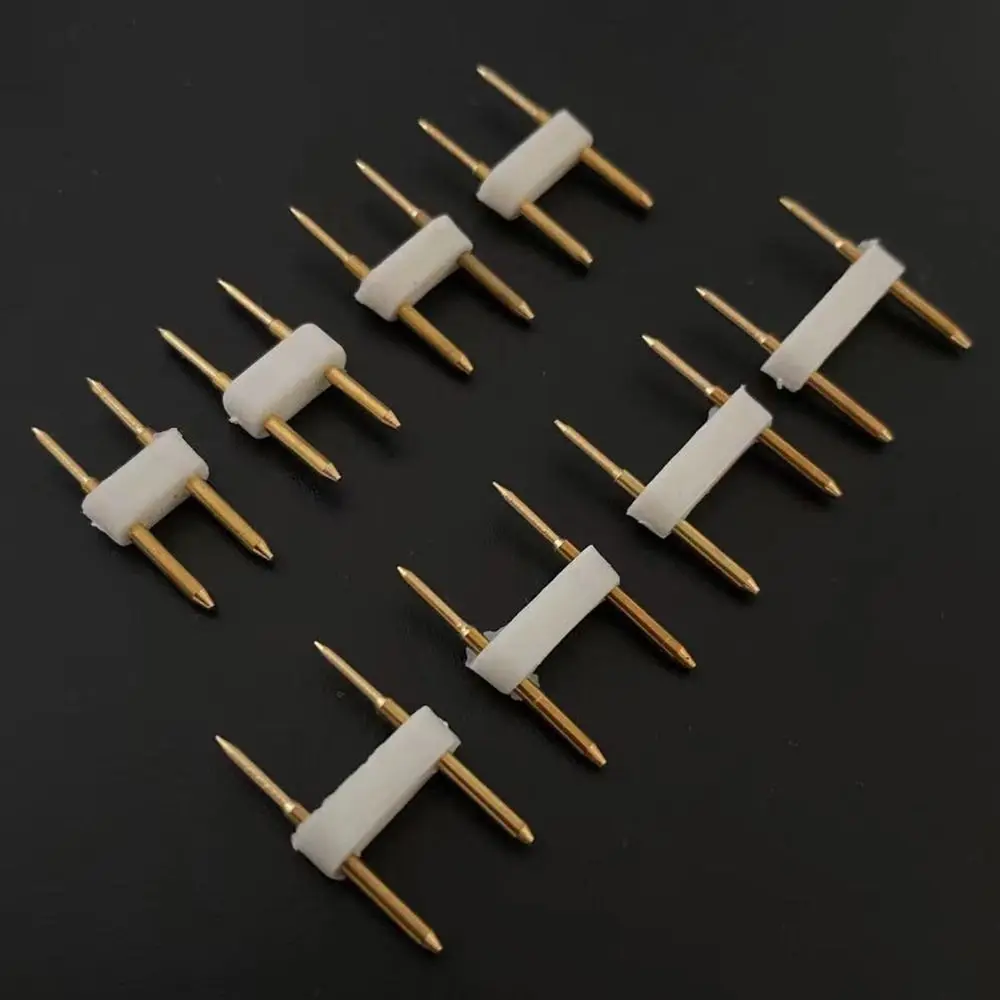 Lighting Accessories Copper RGB Connector Gold 2 Pin 3Pin LED Strip Connector 6mm 7mm 8mm 9mm 10mm Terminals Connector LED Strip