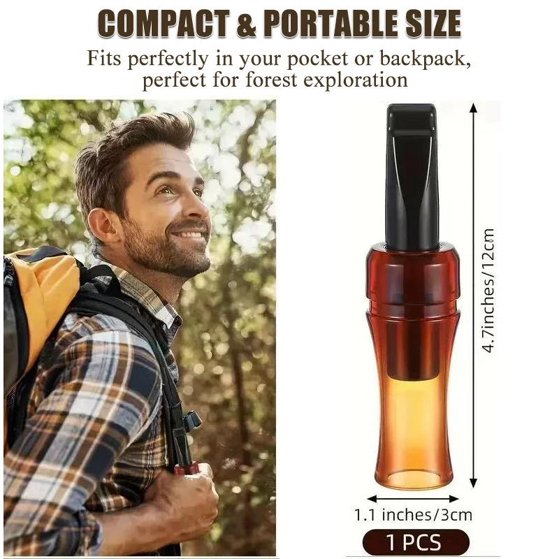 Hunting Portable Crow Bird Whistle with Realistic Sound Duck Call Effective Waterfowl Lure & Decoy, Outdoor Hunting Gear