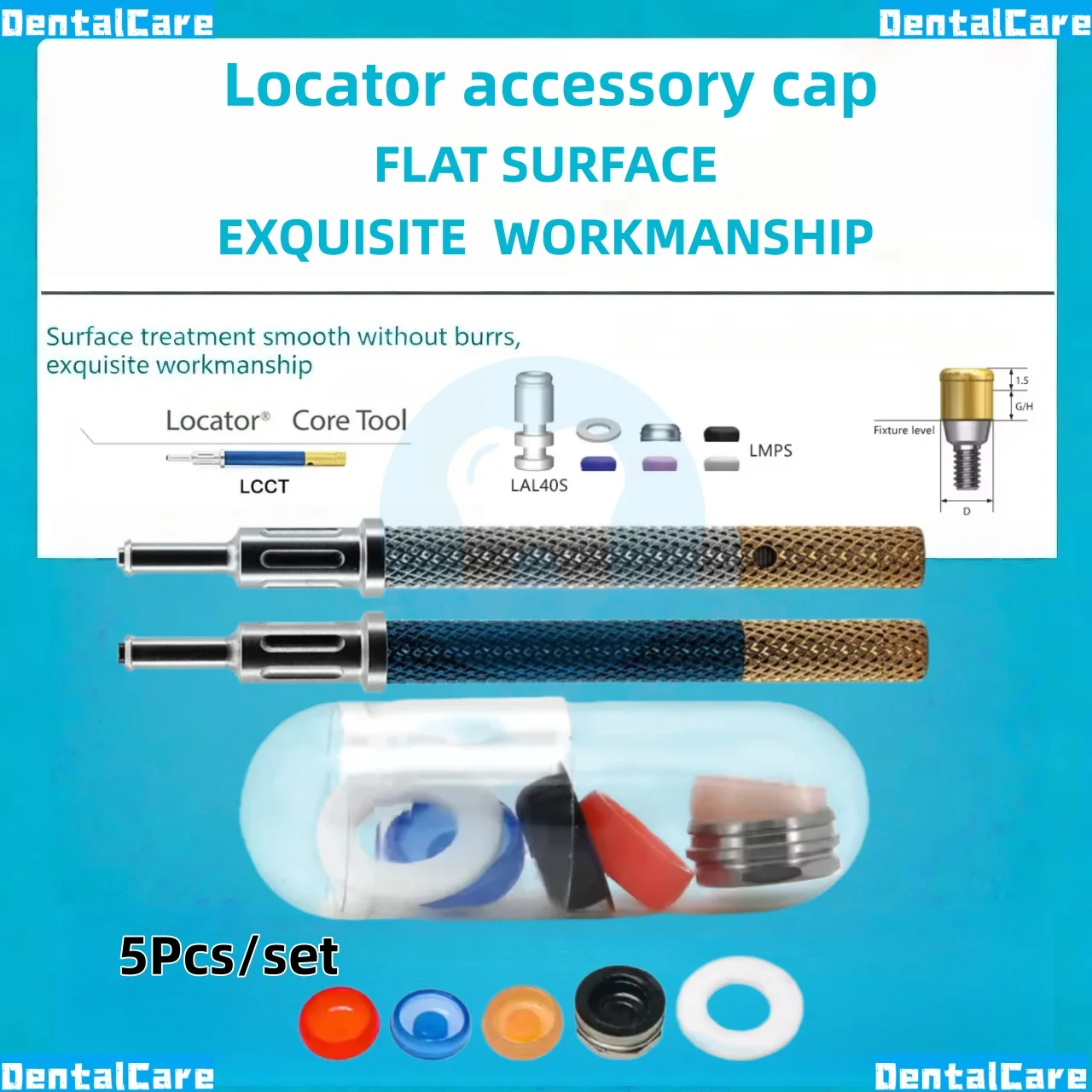 Universal Dental Implant Retention Caps Removable Insertion Implant Accessori Extraction Locator Core Tool Dental Material
