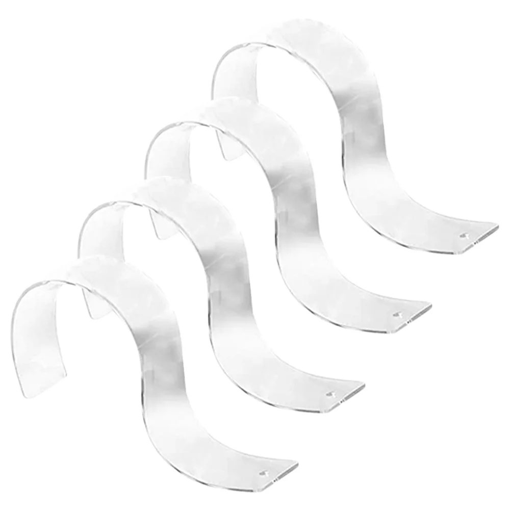 

4Pcs Belt Organizer for Closet Elegant Shape Stand Holder for Belts Retail Home Organization Tool