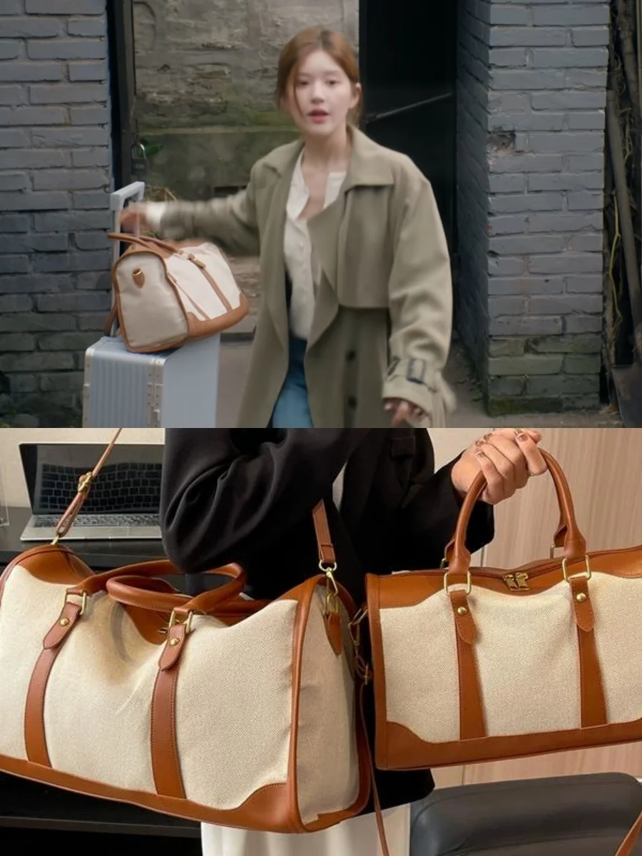 sac-de-voyage-sportif-retro-en-toile-grande-capacite-design-a-blocs-de-couleurs-poignee-de-trolley-robuste-pour-hommes-et-femmes