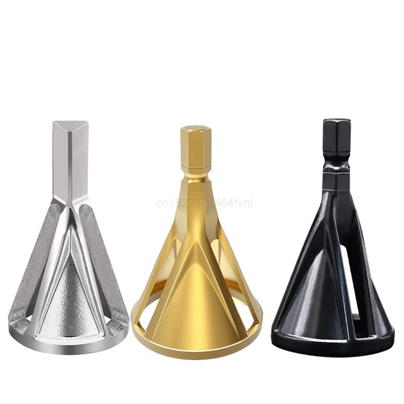 1PCS External Deburring Chamfer Tool Drill Bit Burr Remover Tool HSS Hexagon Shank for Copper Aluminum Steel