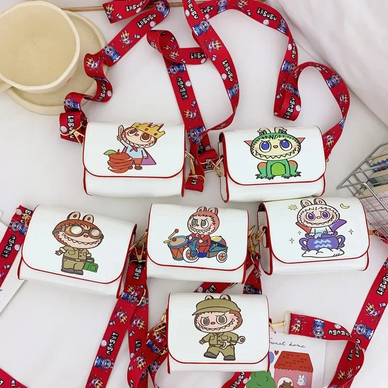 

Новинка 2025, универсальная детская сумка, милый кошелек для монет с героями мультфильмов, модная универсальная маленькая квадратная сумка с героями мультфильмов