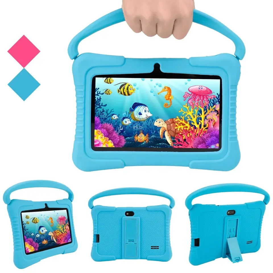 7 inch Kids Tablet PC A100 2+32GB 1+16GB  for Kids Education Learning WiFi Android Tablet with Educational Apps