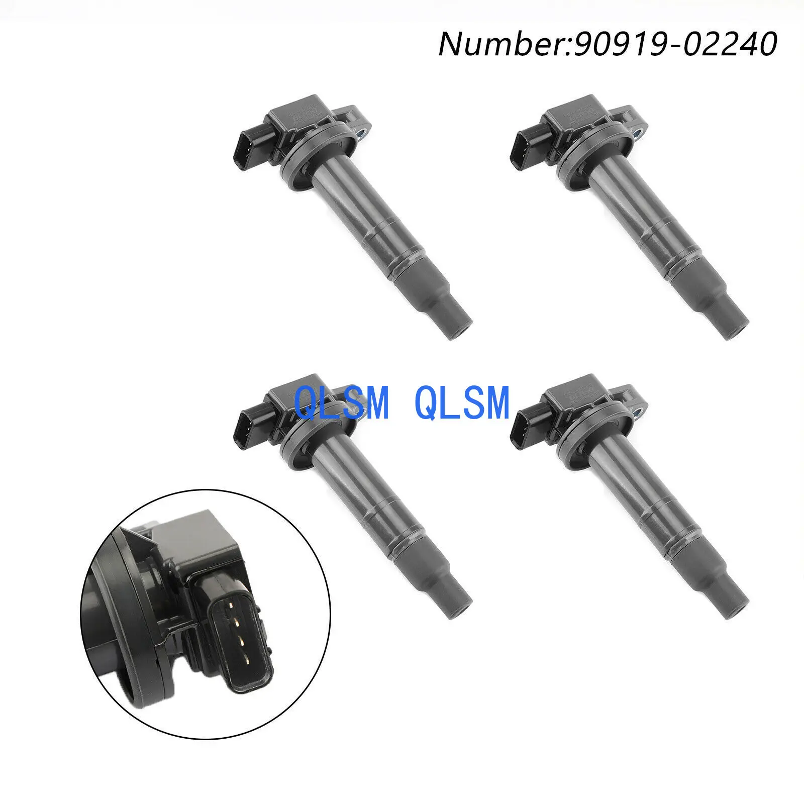 

4-Piece Ignition Coil 90919-02240 for Toyota Yaris Prius xA xB Echo 1.5L