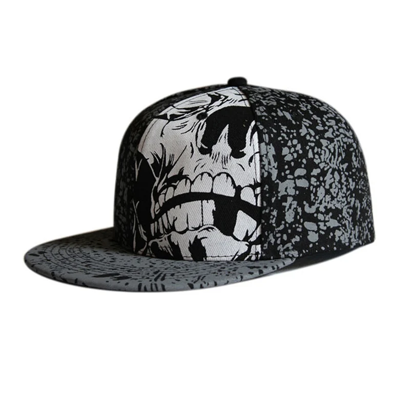 New Arrival Men Women Baseball Cap Fixed Closure Graffiti Printing Sports Snapback Hip Hop Outdoor Sun Visor Flat Brim Hats H059