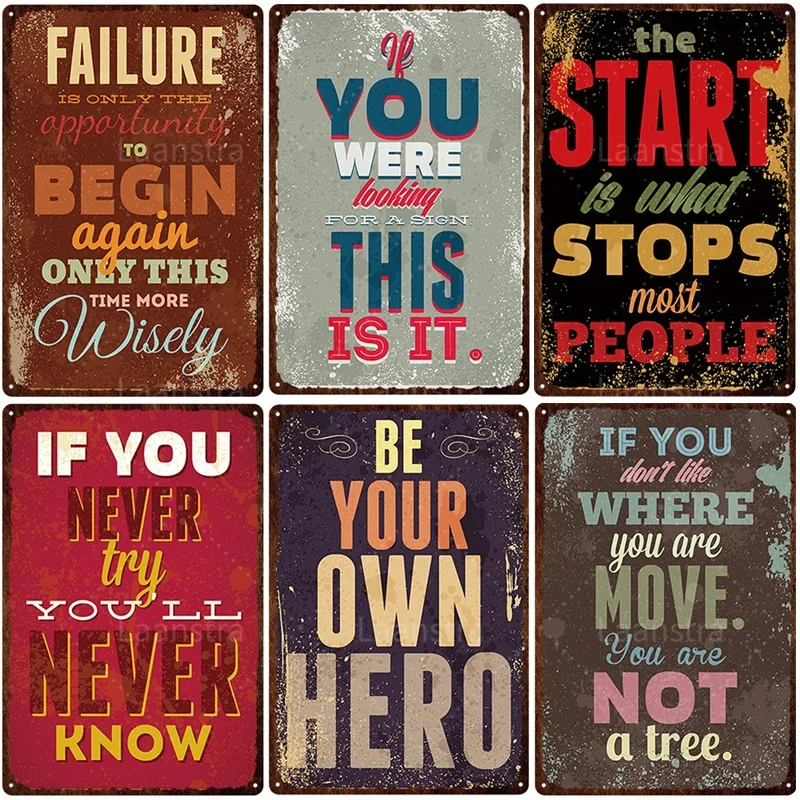Clear Family Rules Vintage Tin Painting Inspirational Sentence Metal Signs Plaque Wall Decor Poster Home Decoration Accessories