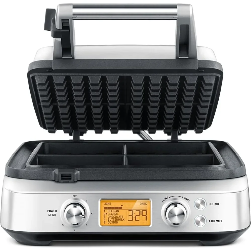 BWM640XL Smart 4-Slice Waffle Maker, Silver