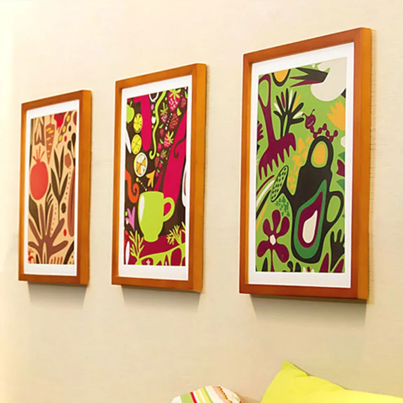Modern Simple Style Large Picture Exhibition Frame  Wood Poster Frame Rectangle Size 3040 26 38 45 50 53 60 80 90cm