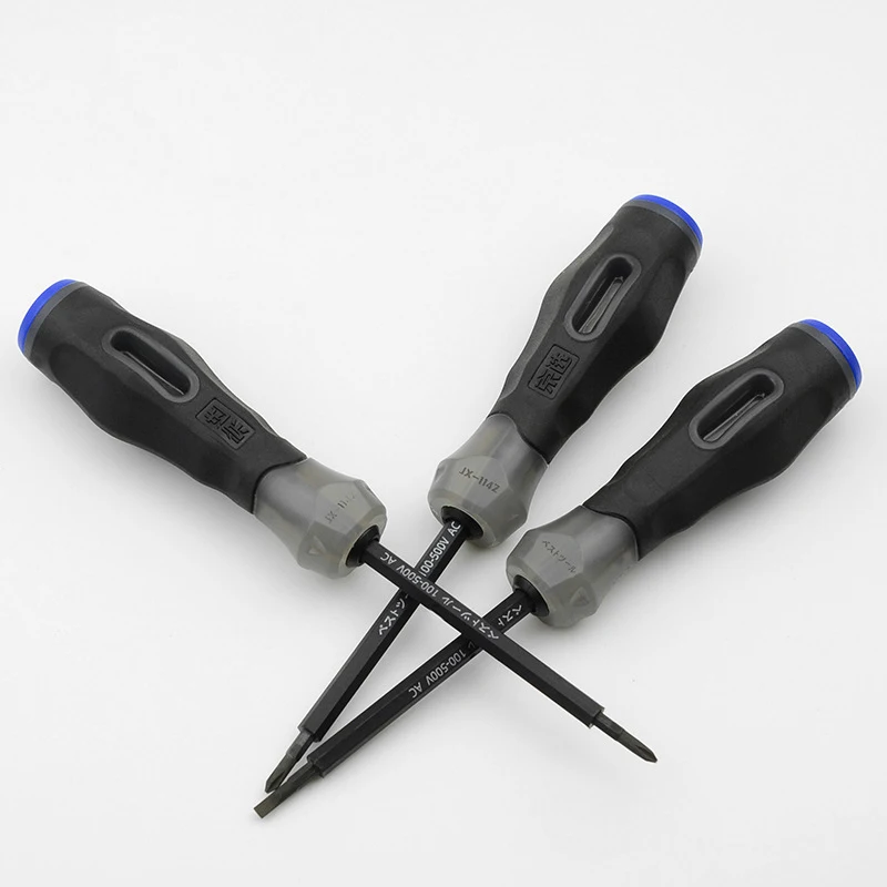 3*75mm Dual Purpose Screwdriver 500V Test Pencil Electric Tester Phillips Slotted Magnetic Screwdrivers Screw Driver Hand Tools