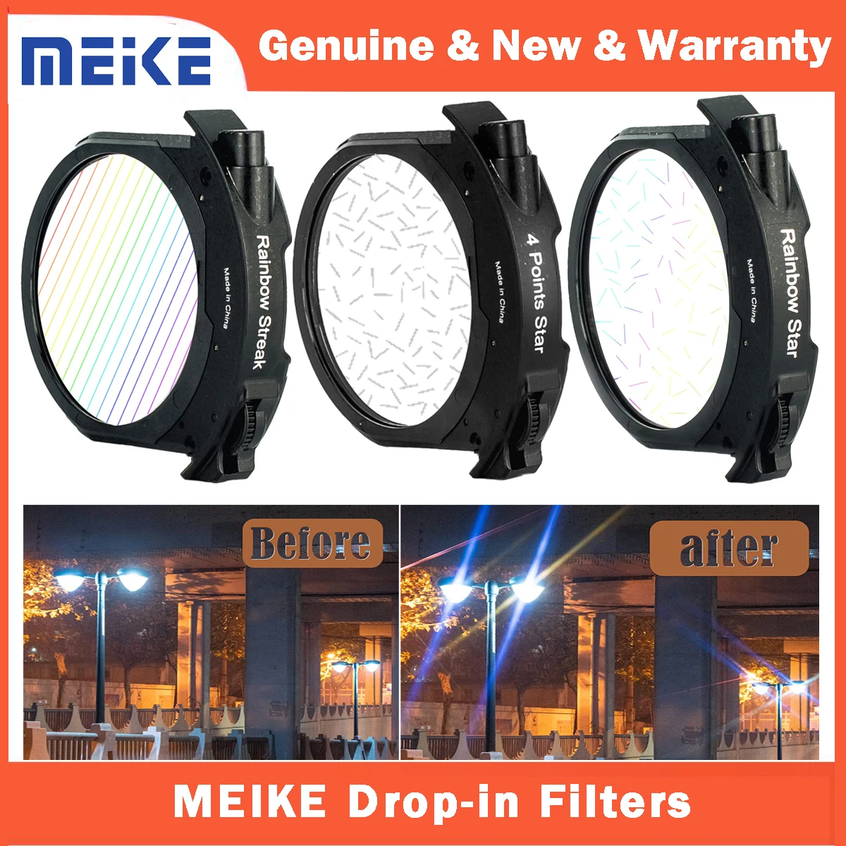 Meike MK-EFTR Series Drop-in Filters for Meike Lens Adapter Series