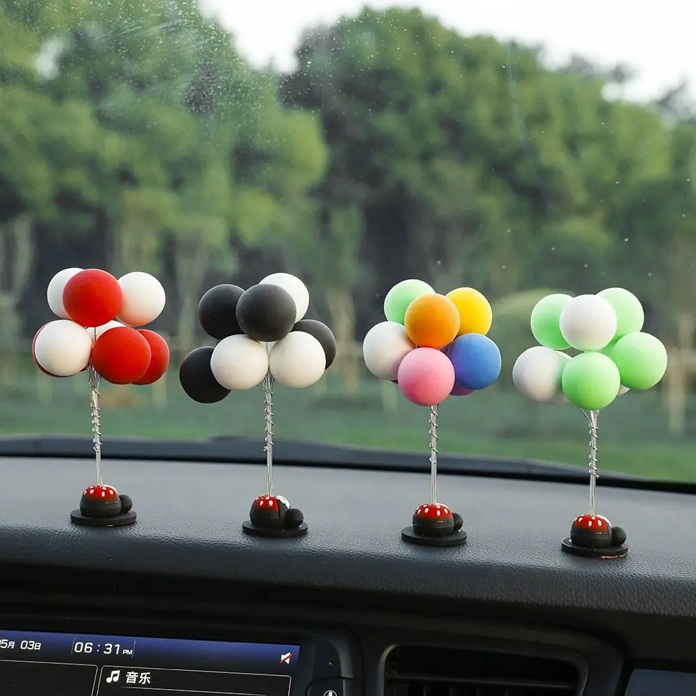

Lovely Balloon Car Decoration Charming Auto Ornaments Multicolour Mini Console Dashboard Decoration Car Interior Supplies