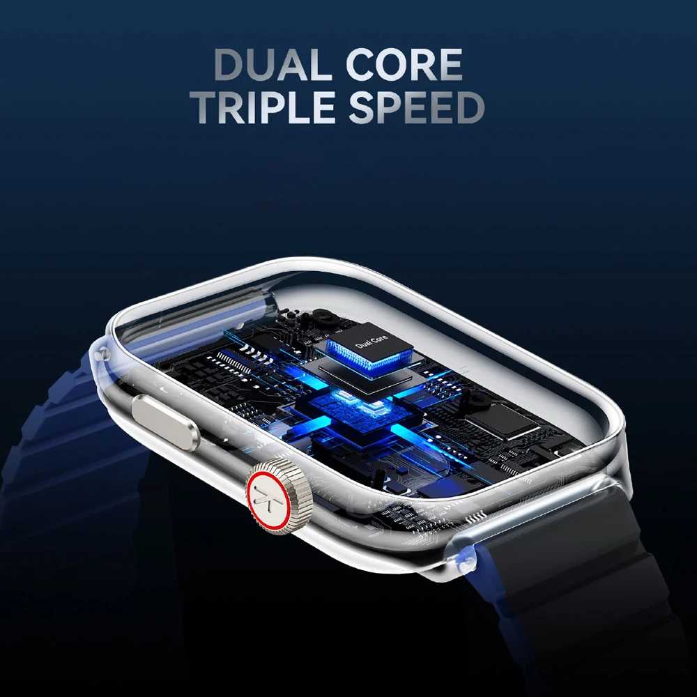 ساعة Kieslect Ks2 الذكية للاتصال مقاومة للماء 3ATM مع شاشة AMOLED مقاس 2.01 بوصة لتتبع نشاط اللياقة البدنية الصحية باللون الأسود