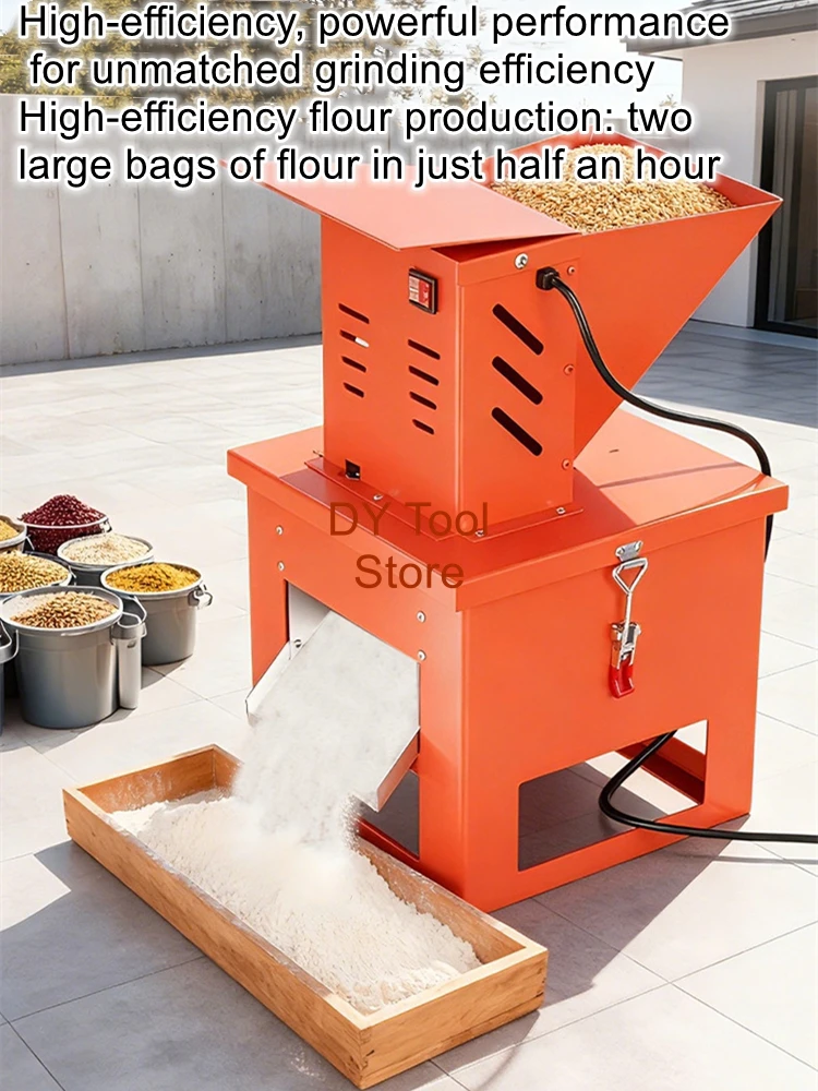 

Home Use Small Grain and Pulse Powder Grinder, Chicken and Duck Feed Powdering Machine, Wheat and Corn Milling Machine